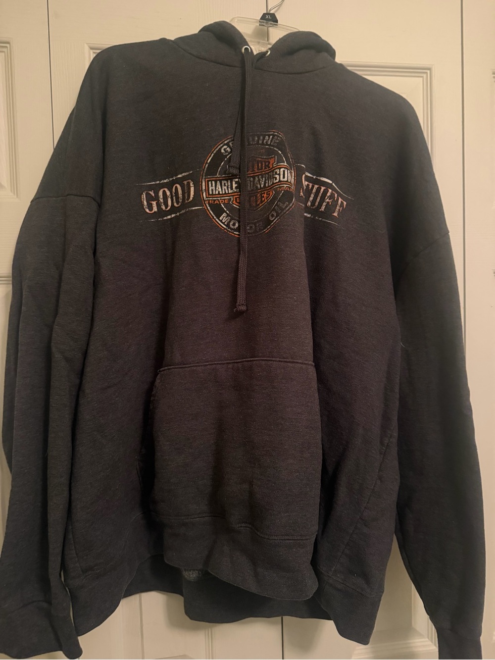 Harley-Davidson Black Pullover Hoodie with Good Stuff Chest Logo